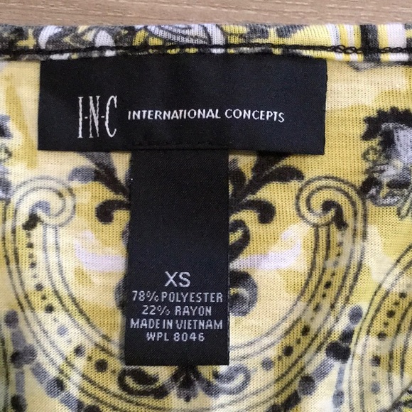 INC International Concepts open shoulder top Size XS - Picture 3 of 6